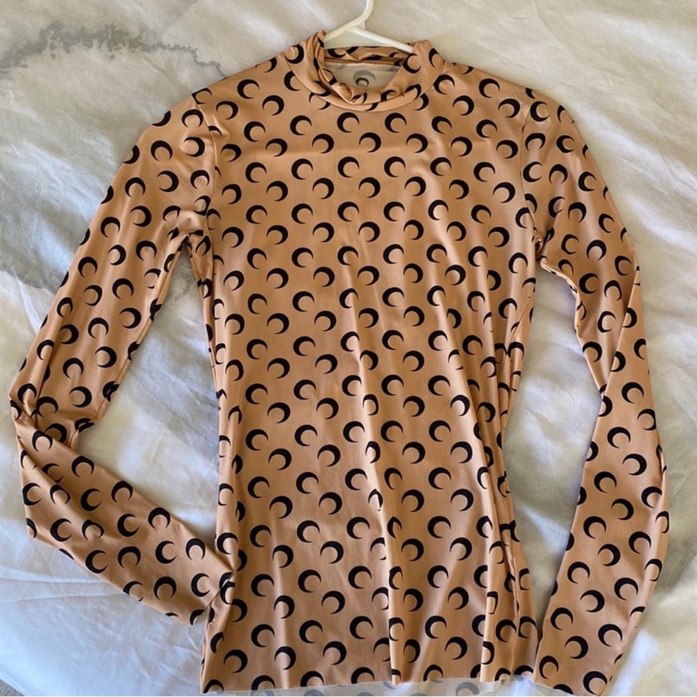 Marine Serre Turtleneck Top